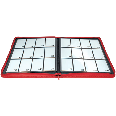 Techzone Geelong ULTRA PRO Binder - 12 pocket Zippered PRO Binder - Red